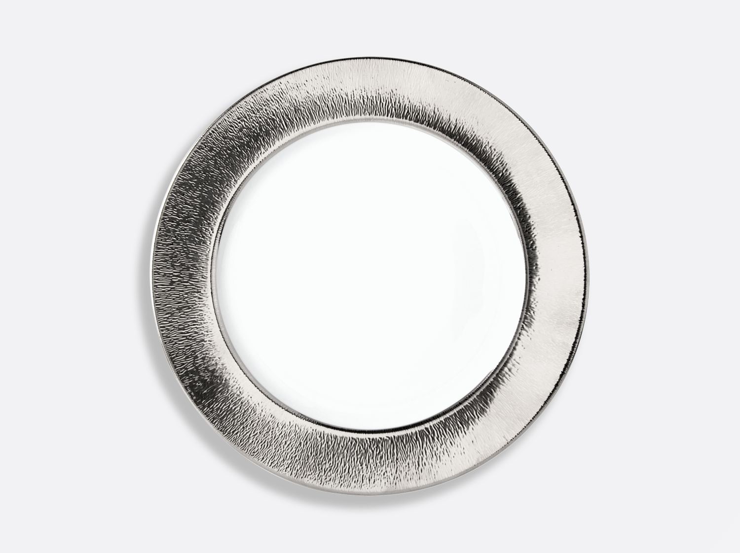 China Service plate 11.4" of the collection Dune platinum | Bernardaud