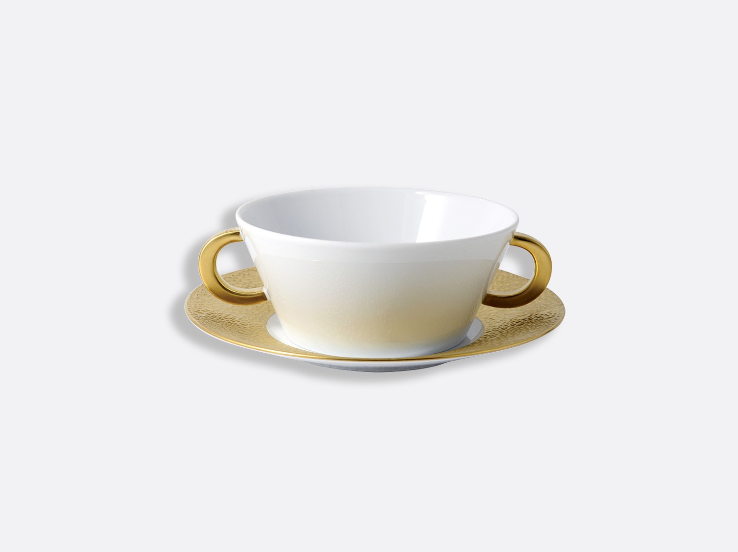 China Bouillon cup and saucer of the collection Ecume gold | Bernardaud