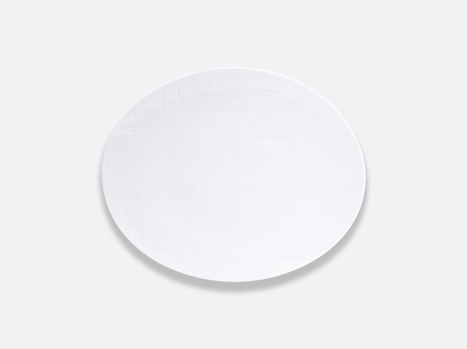 Assiette ovale 25 cm en porcelaine de la collection Organza Bernardaud