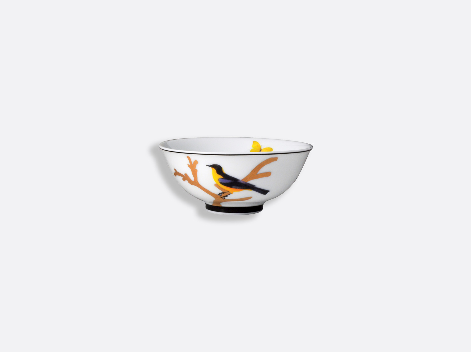 Bol à soupe 11 cm en porcelaine de la collection Aux oiseaux Bernardaud