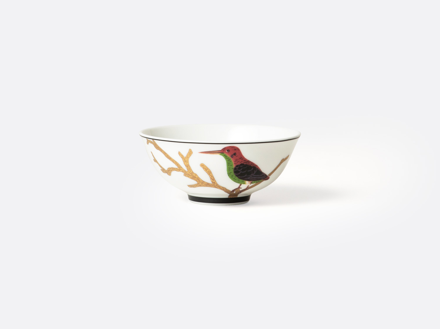 Bol à riz 15 cl en porcelaine de la collection Aux oiseaux Bernardaud