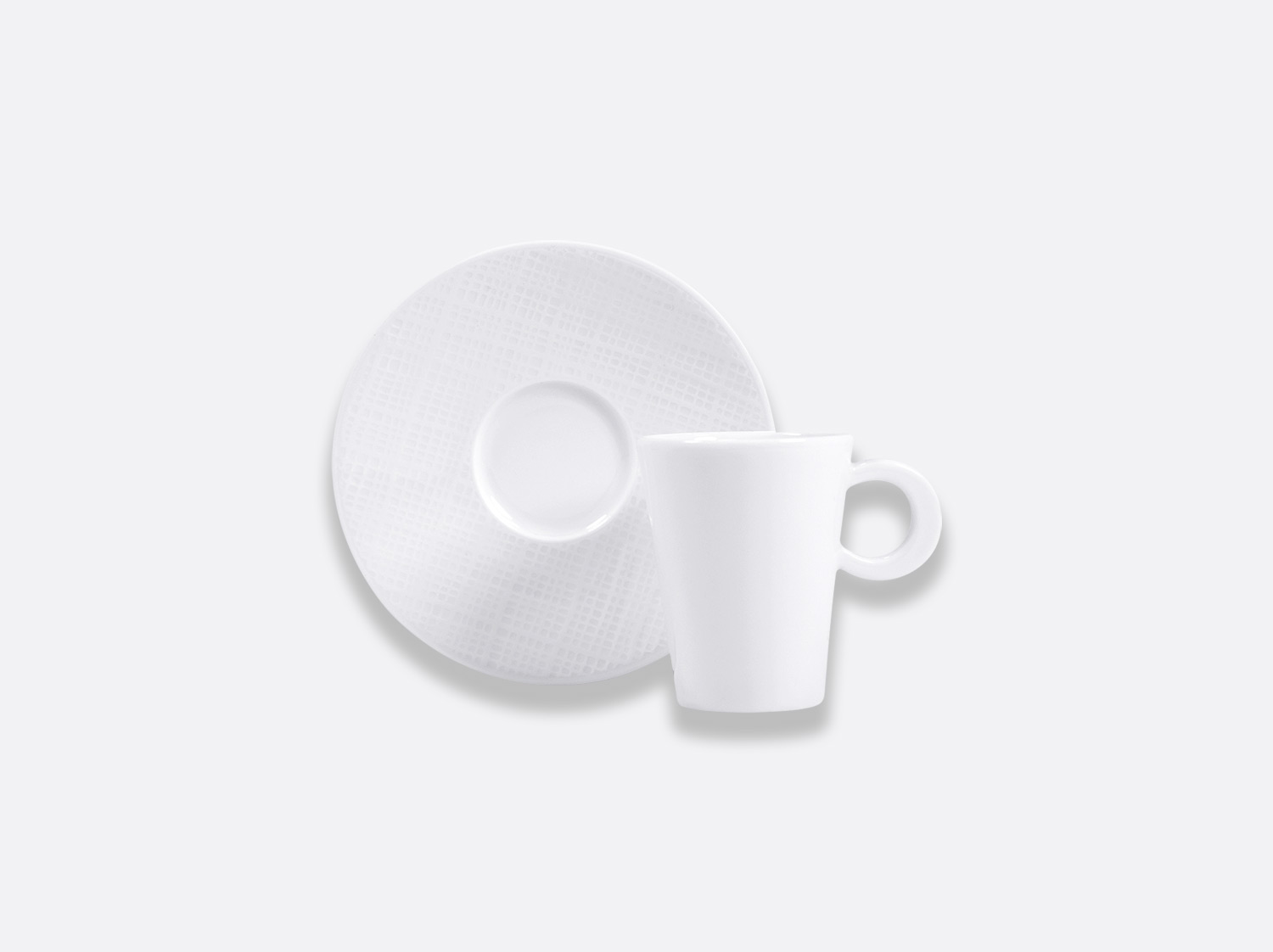 Tasse et soucoupe à café 6 cl en porcelaine de la collection Organza Bernardaud