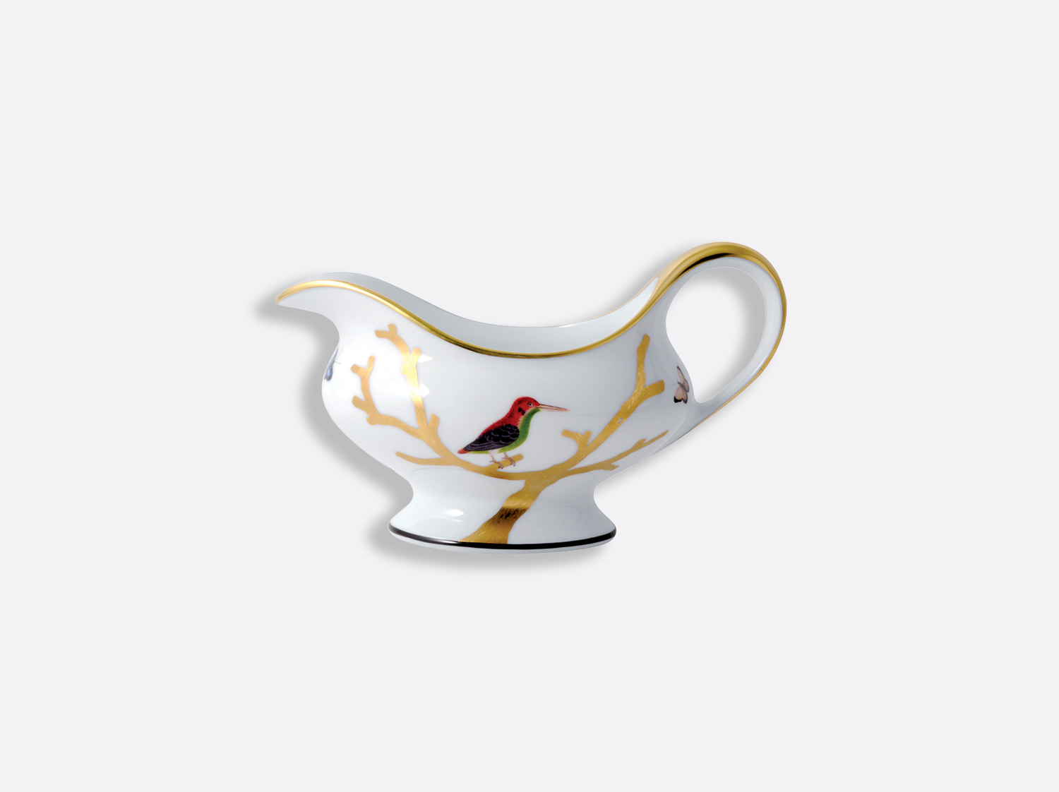 Saucière en porcelaine de la collection Aux oiseaux Bernardaud