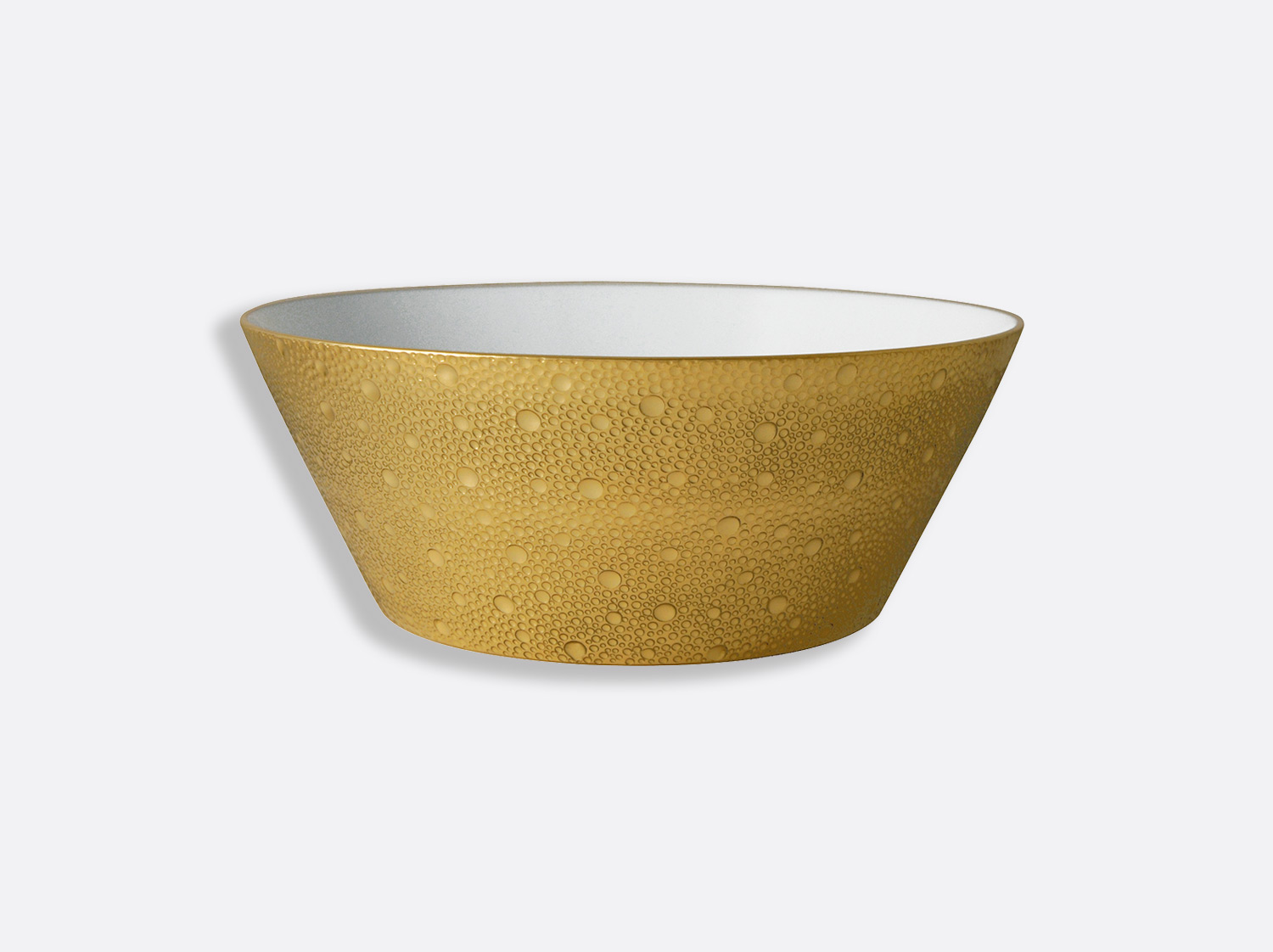 China Salad bowl 11" of the collection Ecume gold | Bernardaud