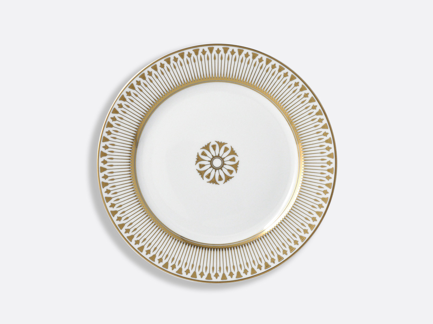 Assiette à dessert 21 cm en porcelaine de la collection Soleil levant Bernardaud