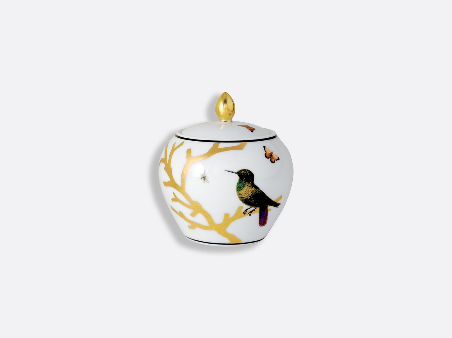 Sucrier 12 tasses 30 cl en porcelaine de la collection Aux oiseaux Bernardaud