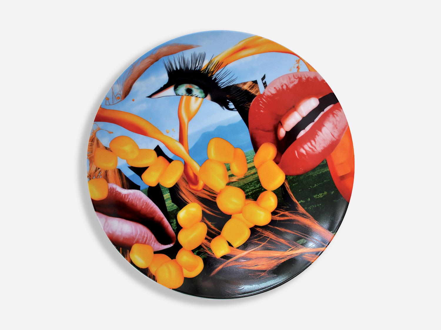 China Coupe service plate 31 cm of the collection Lips | Bernardaud