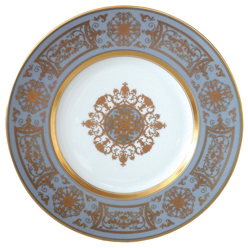 China Service plate 12.5" of the collection Aux rois flanelle | Bernardaud