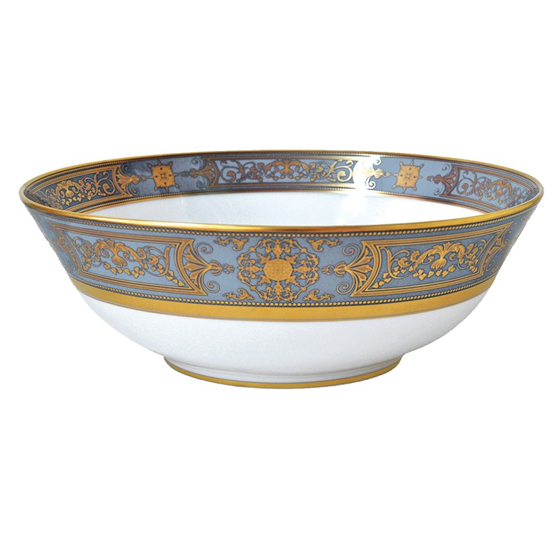Saladier 25 cm 1,7 L en porcelaine de la collection Aux rois flanelle Bernardaud