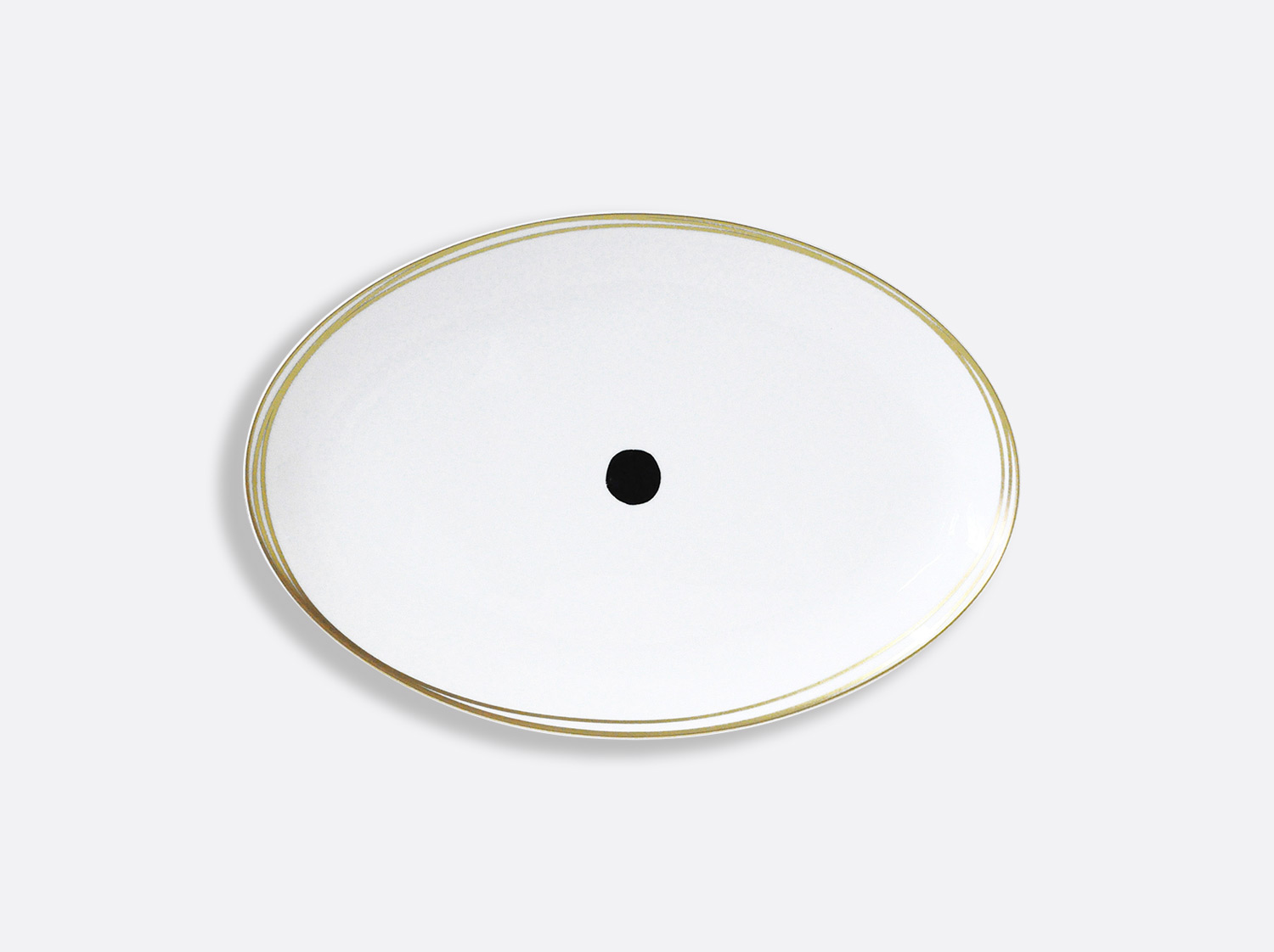 Plat ovale 38 cm en porcelaine de la collection Aboro Bernardaud