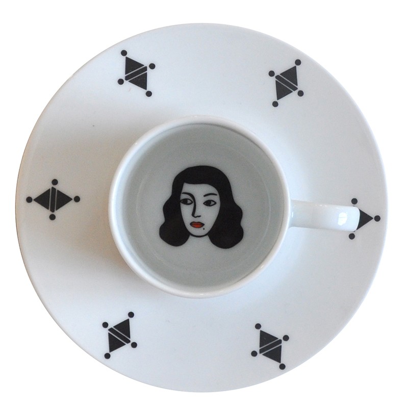 China Ad cup & saucer-set/6 of the collection Satrapi sisters | Bernardaud