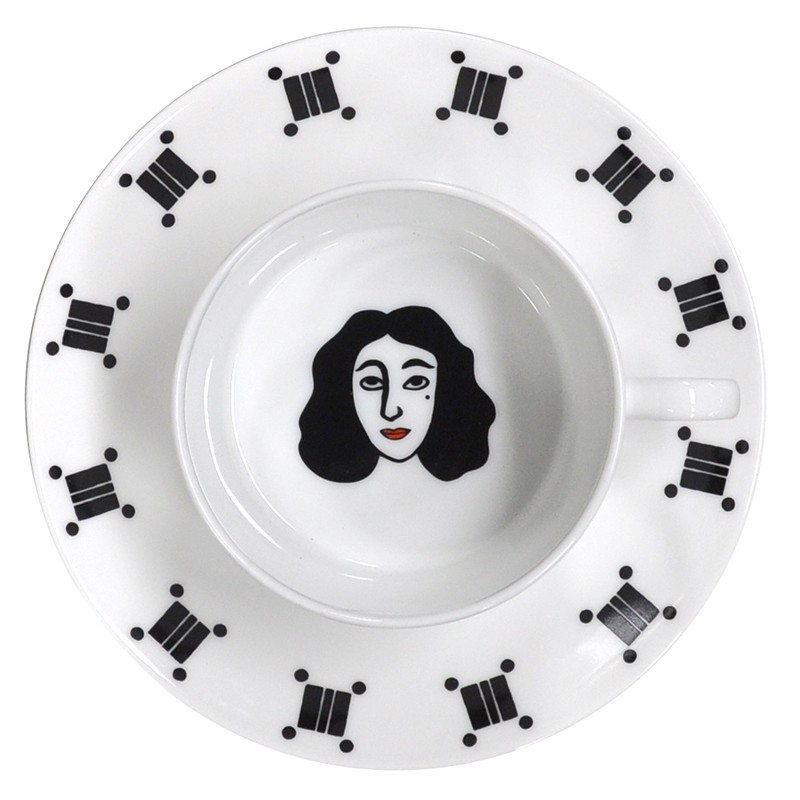 China Tea cup & saucer - set of 6 of the collection Satrapi sisters | Bernardaud
