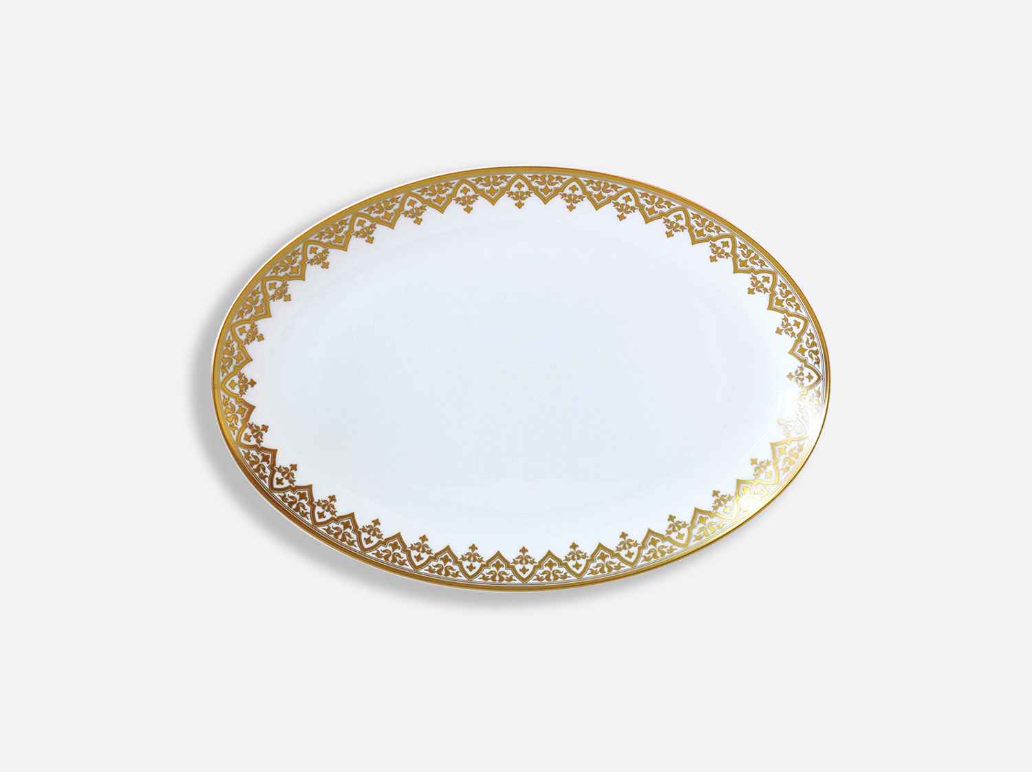Plat ovale 38 cm en porcelaine de la collection Venise Bernardaud