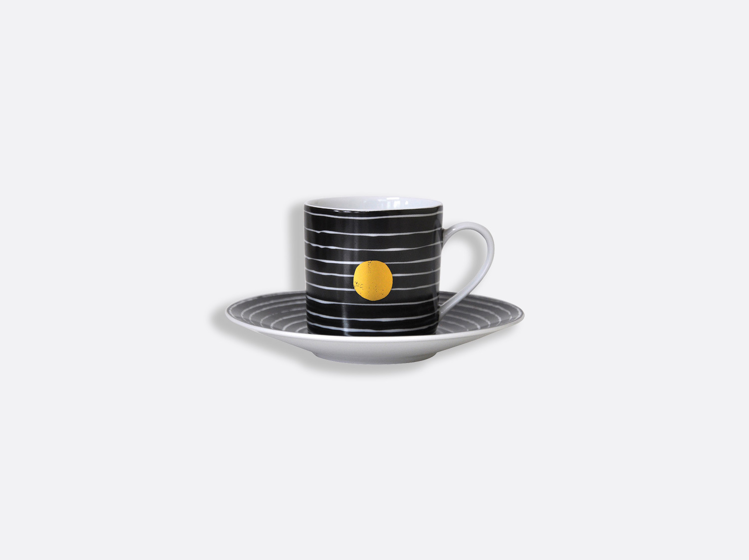 Tasse et soucoupe à café 8 cl en porcelaine de la collection Aboro Bernardaud
