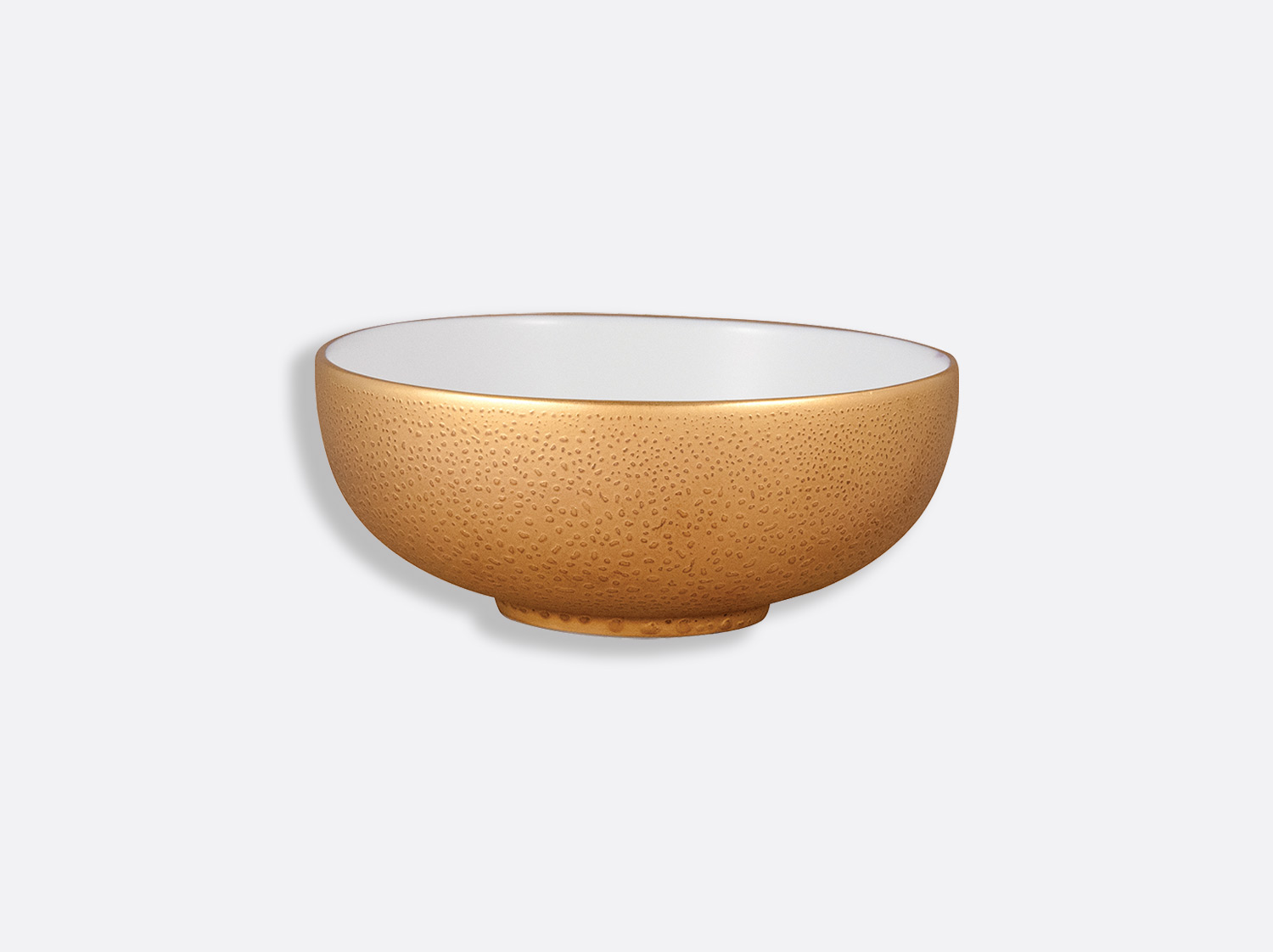 ボウル D. 17 cm H. 7 cm  en porcelaine de la collection Gouttes d or Bernardaud