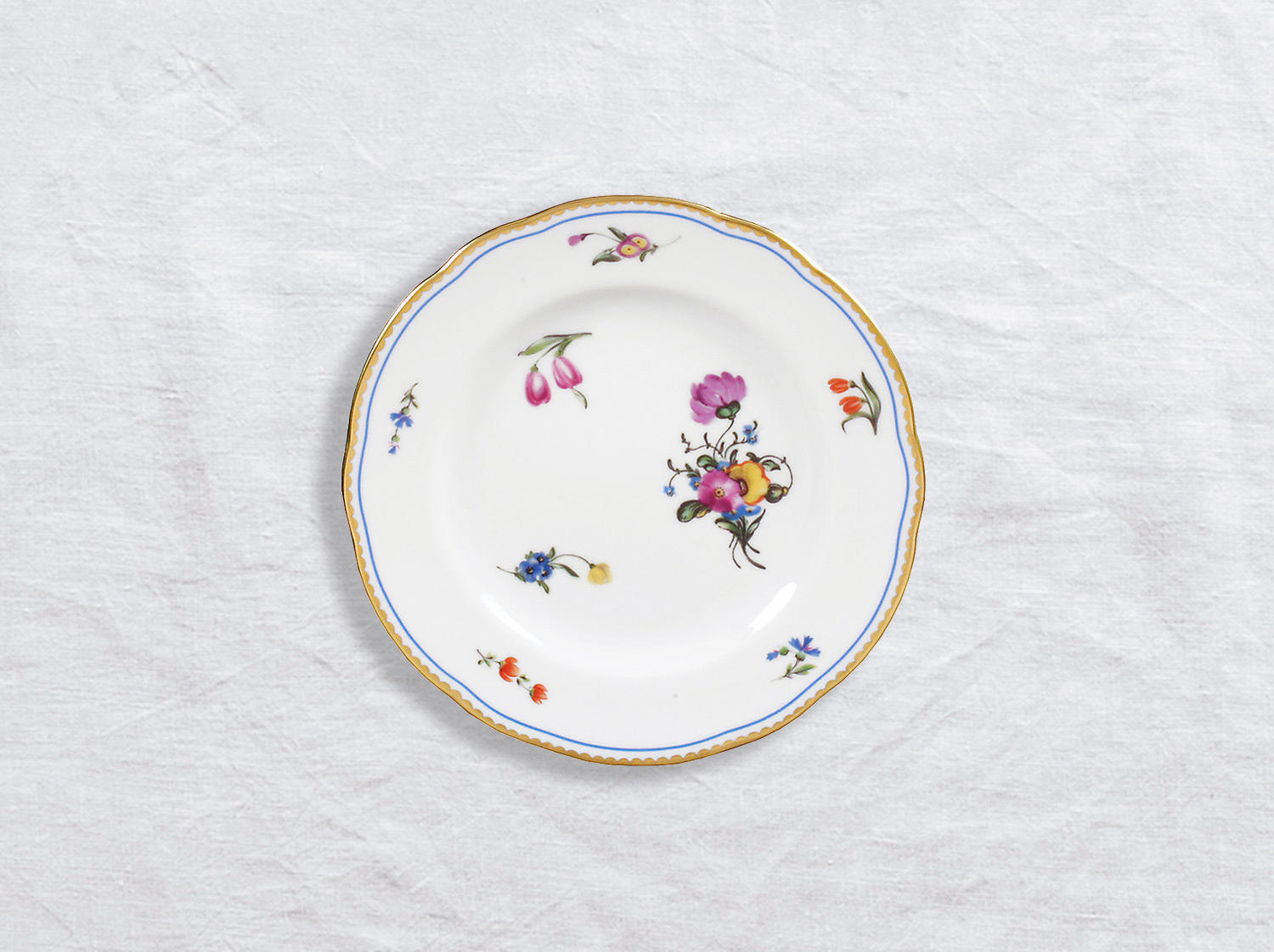 Assiette à pain 16 cm en porcelaine de la collection A la reine Bernardaud
