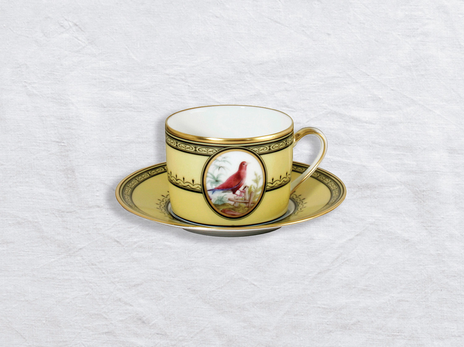 China Tea cup and saucer Le rolle de Madagascar 5 oz of the collection Le rolle de madagascar | Bernardaud