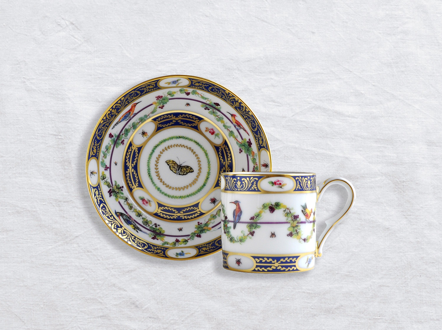 China Litron cup & saucer of the collection Aux Aigrettes | Bernardaud