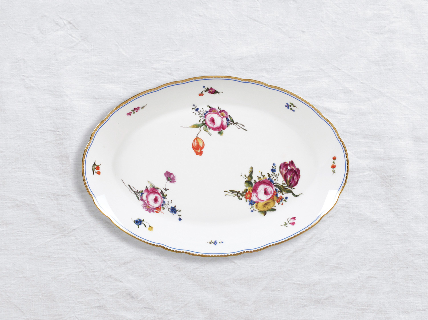 China Oval platter 13" of the collection A la reine | Bernardaud