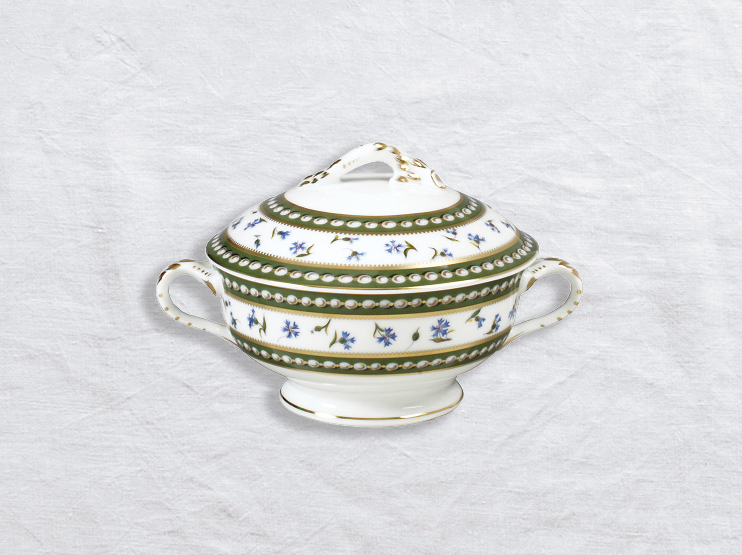 China Gravy boat with cover 15 oz of the collection Marie-antoinette | Bernardaud