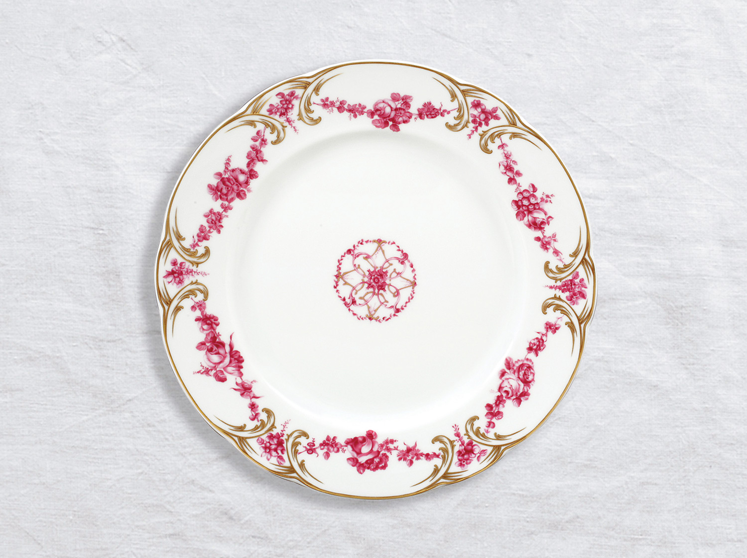 Assiette à dîner 26 cm en porcelaine de la collection Louis xv Bernardaud