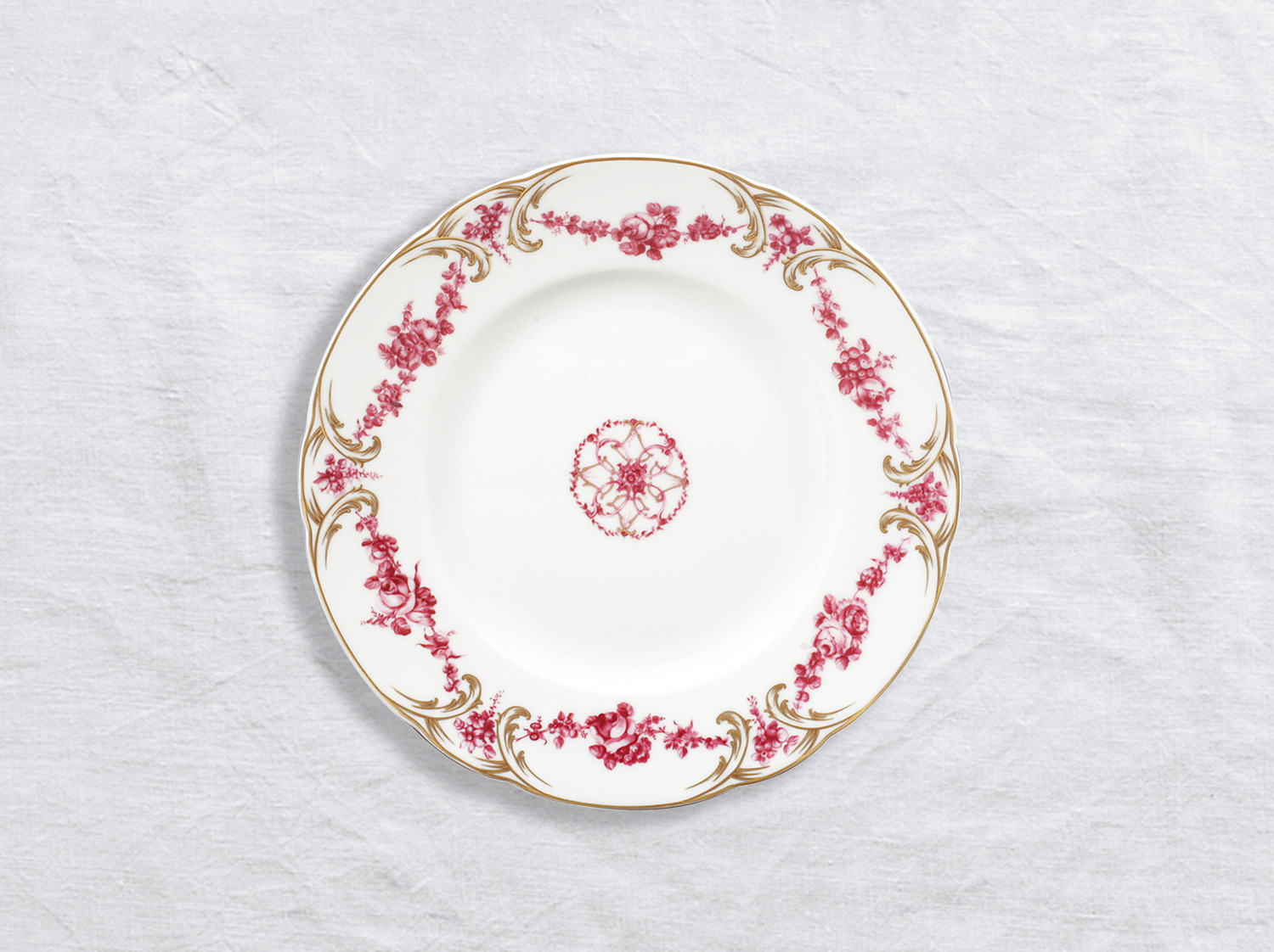 Assiette à dessert 21 cm en porcelaine de la collection Louis xv Bernardaud