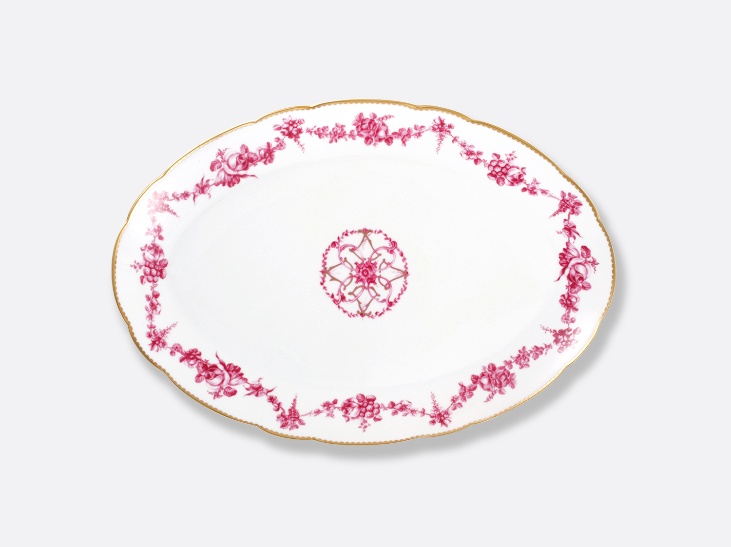 Visual Oval platter 38 cm Louis xv