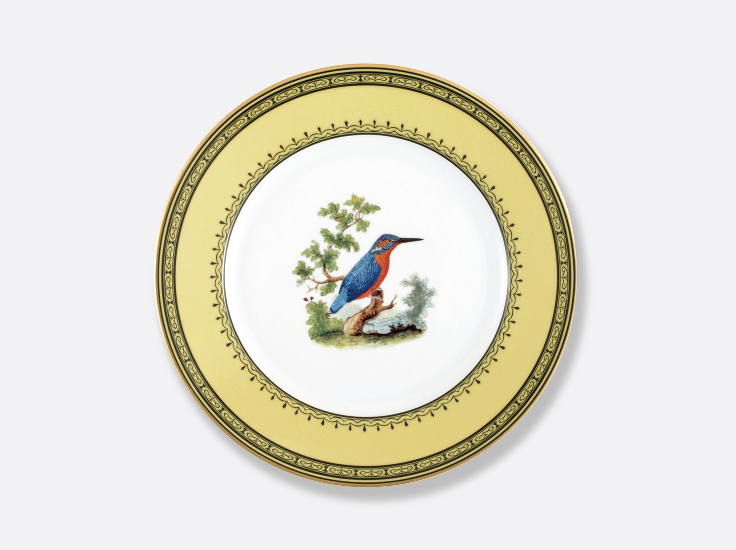 Assiette à dîner Martin pêcheur 26 cm en porcelaine de la collection Martin pecheur Bernardaud
