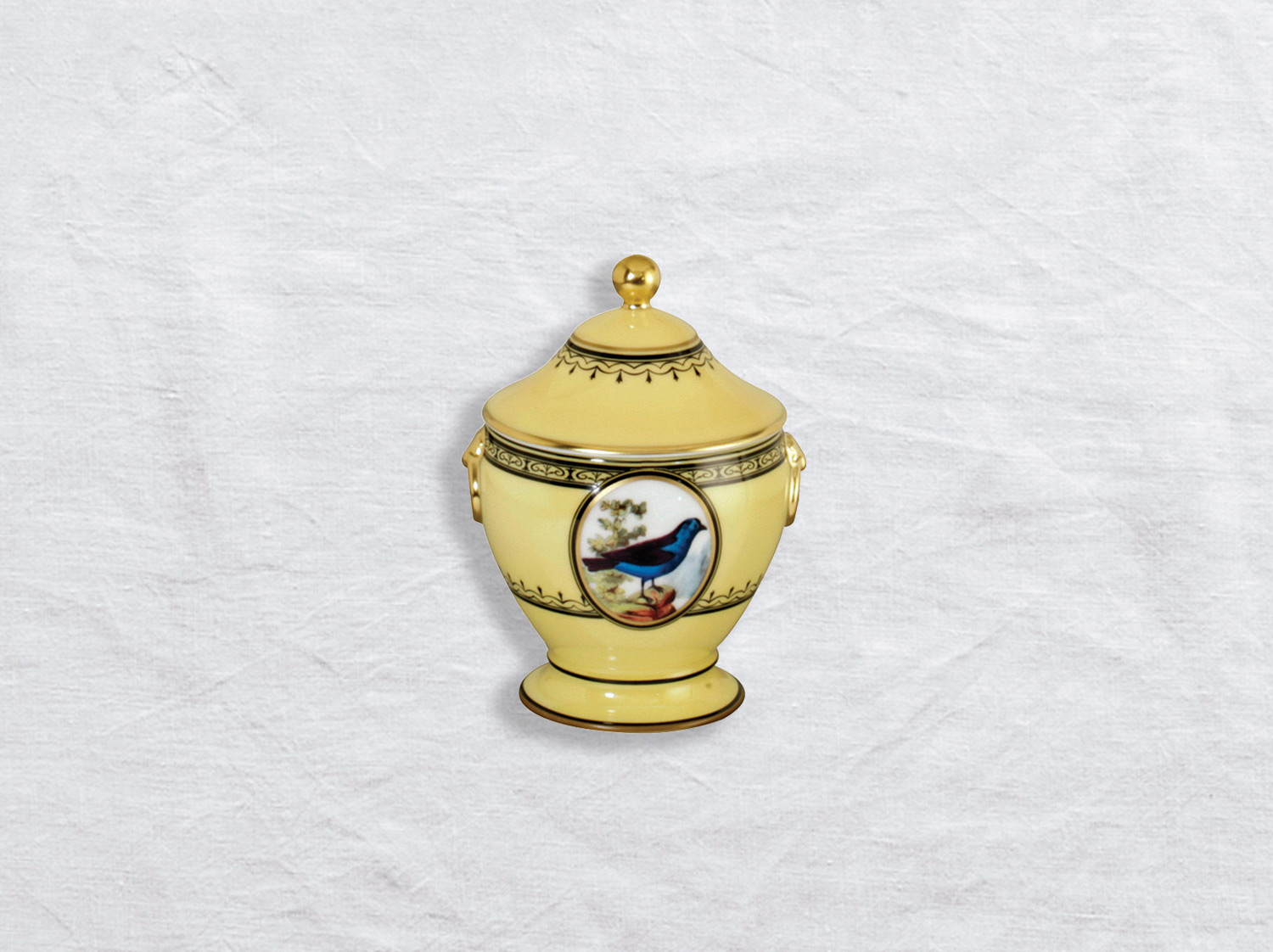 Sucrier 6 tasses en porcelaine de la collection Empire oiseaux de buffon collection Bernardaud