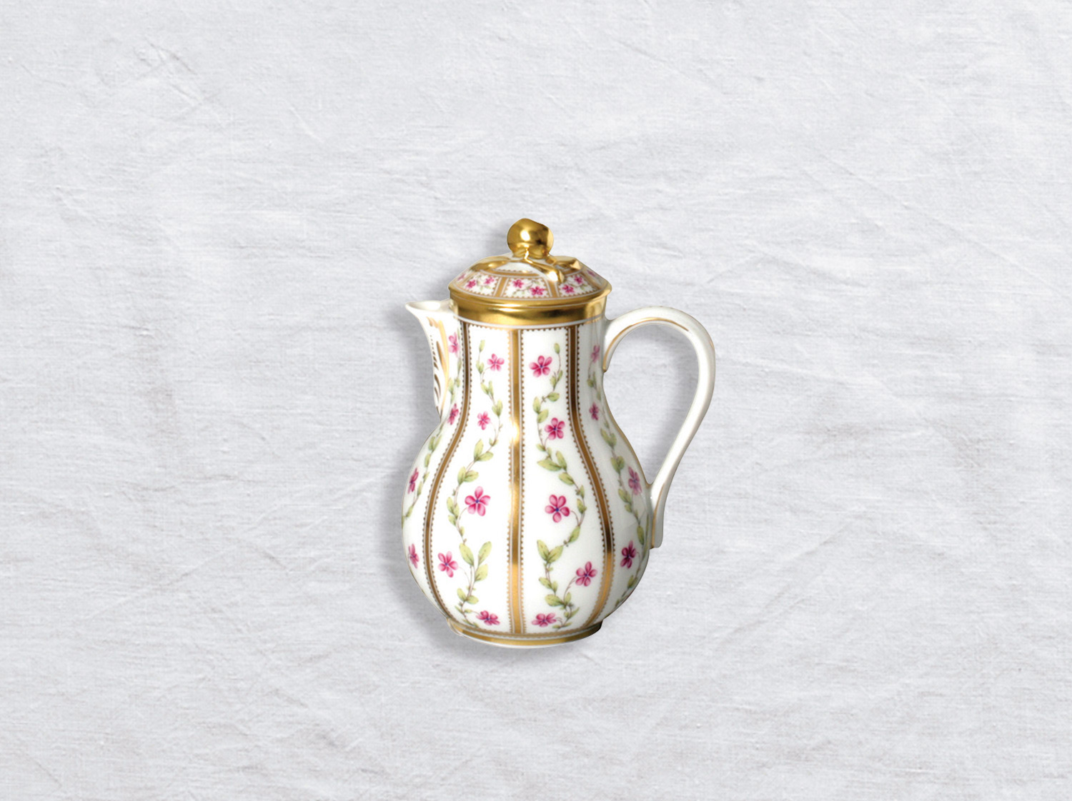 Pot à crème 24 cl en porcelaine de la collection Roseraie Bernardaud