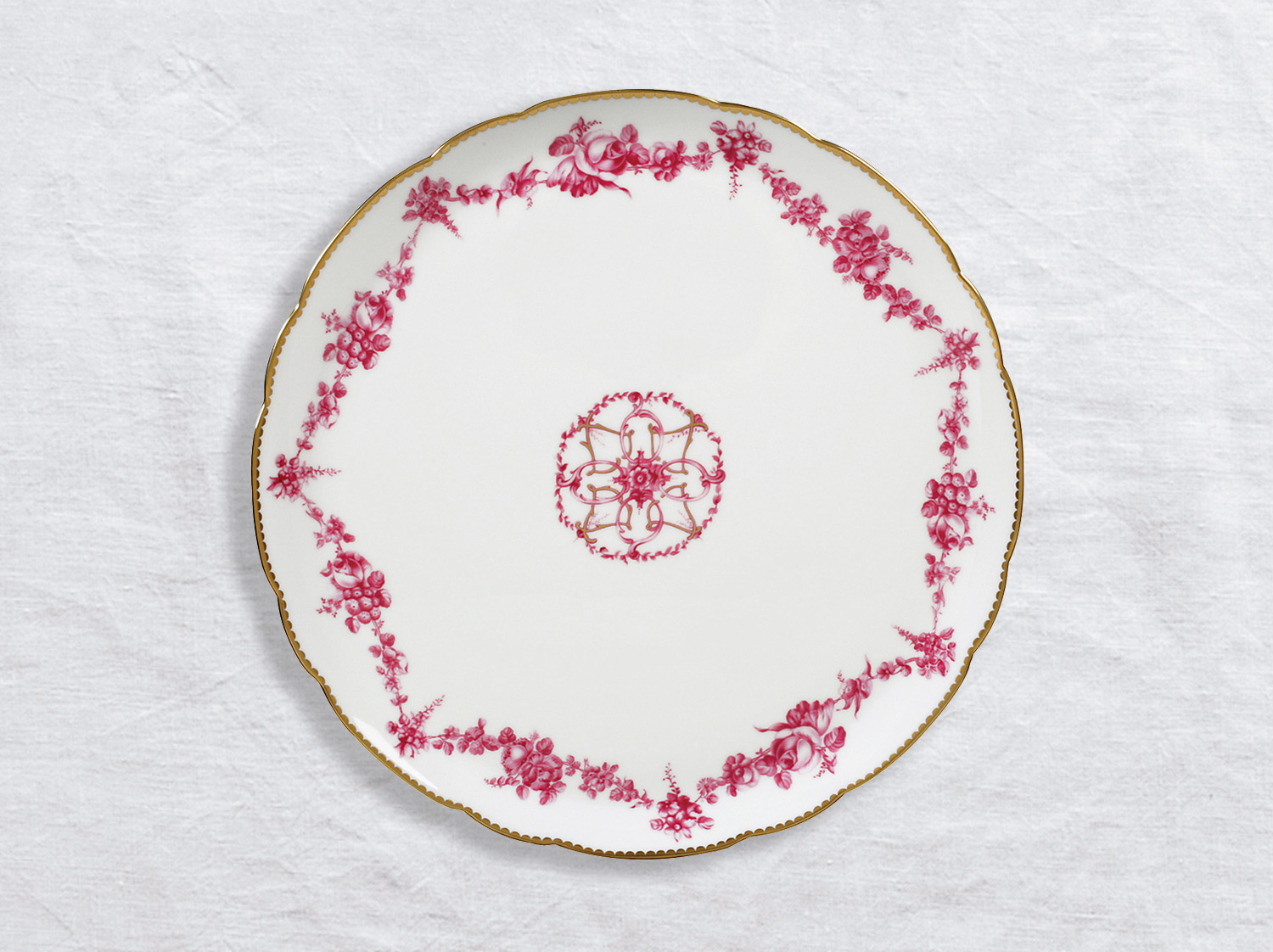 China Round tart platter 13" of the collection Louis xv | Bernardaud
