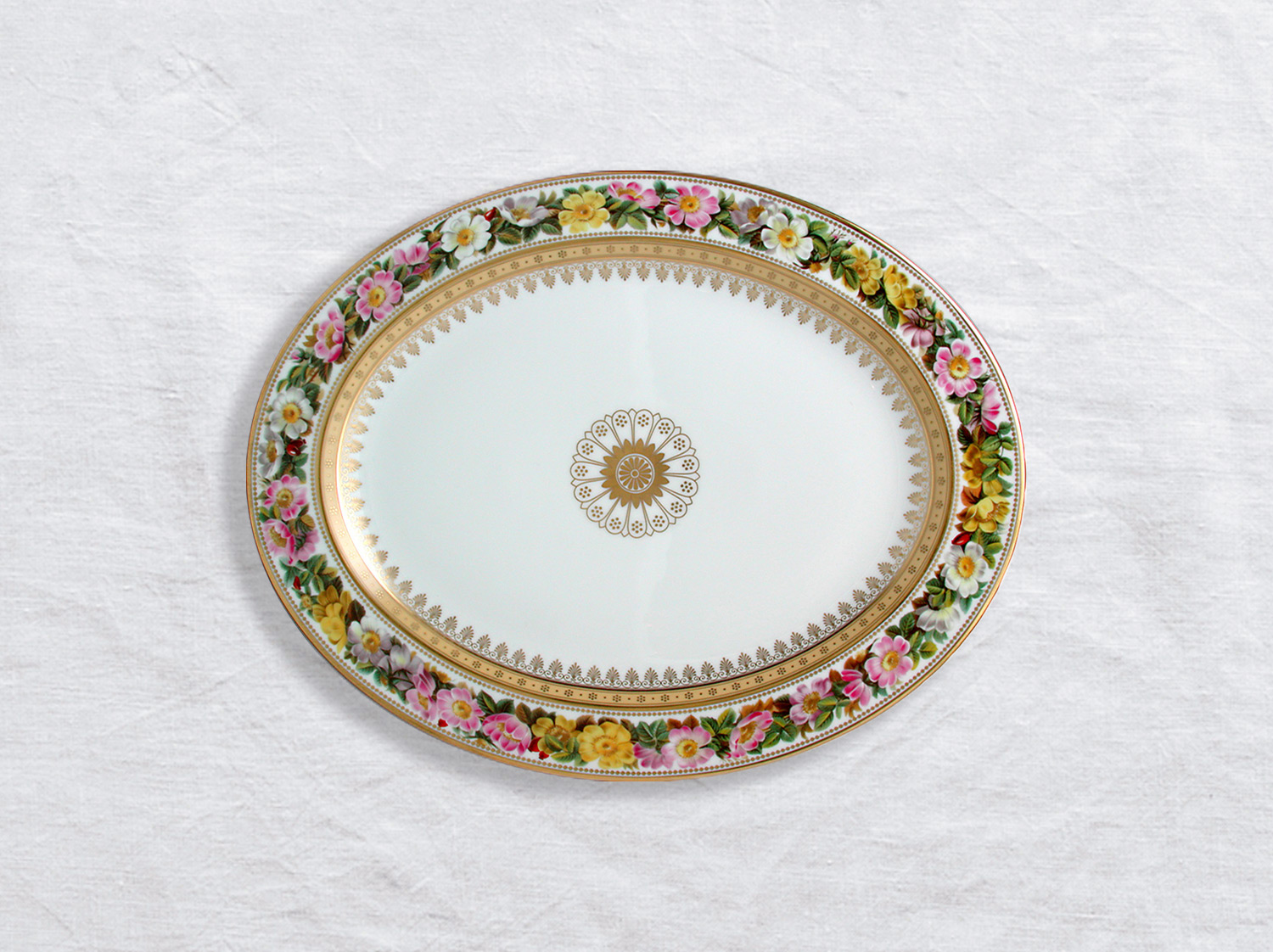 China Oval platter 13" of the collection Botanique | Bernardaud