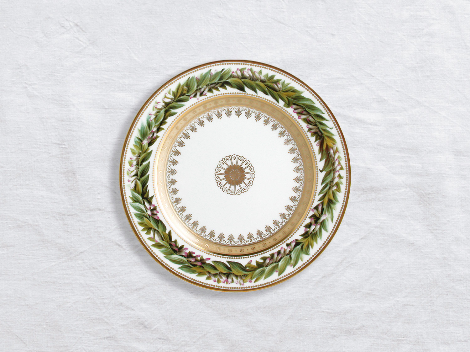Assiette à pain 16 cm en porcelaine de la collection Botanique Bernardaud