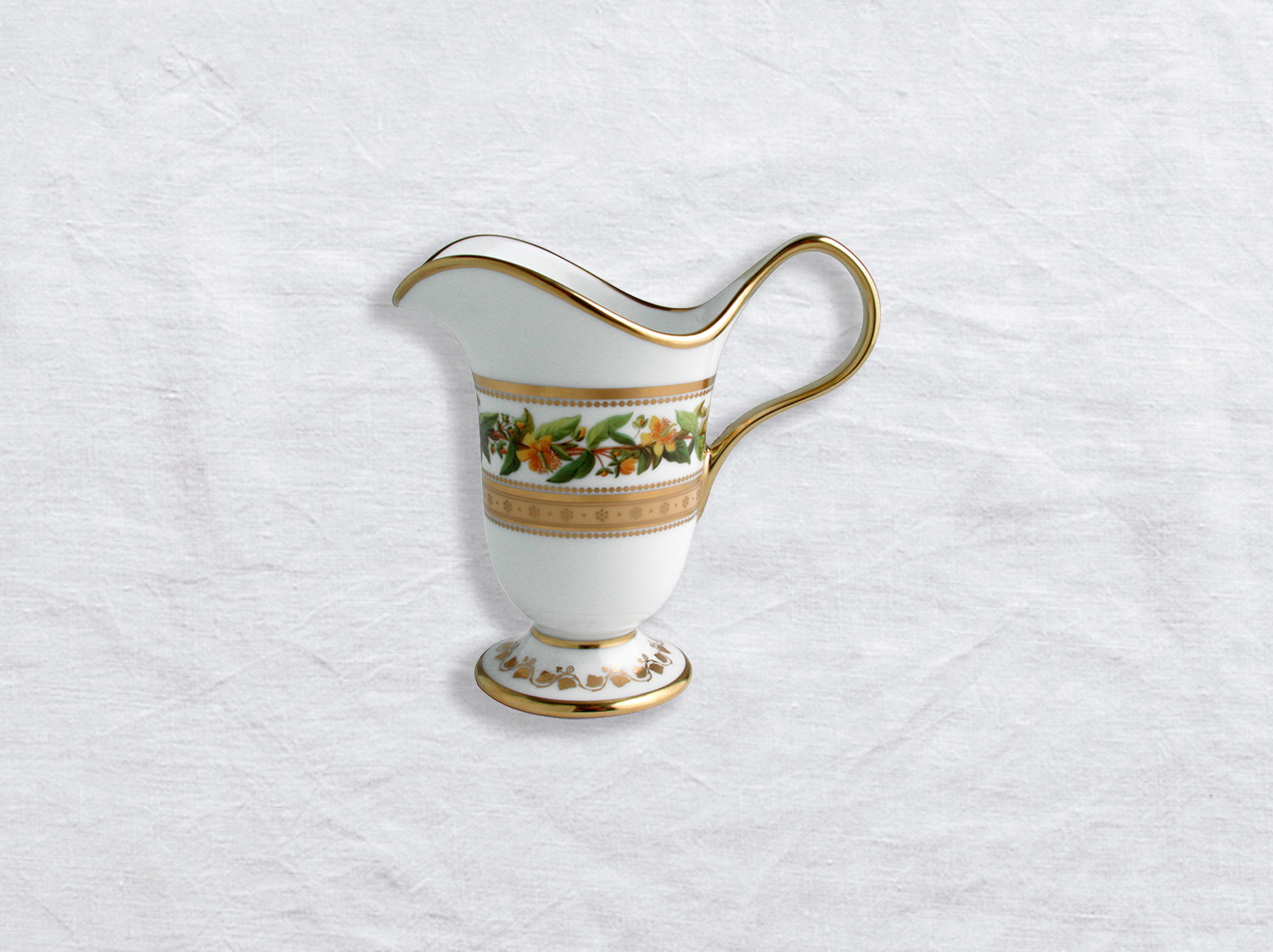Crémier 6 tasses en porcelaine de la collection Botanique Bernardaud