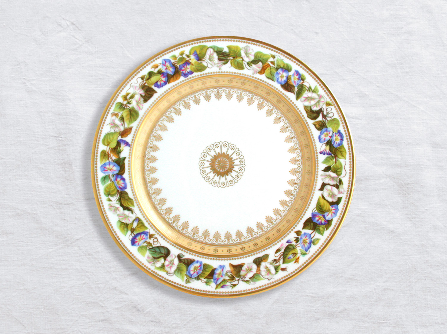 China Dinner plate Morning glory 10.5" of the collection Botanique | Bernardaud