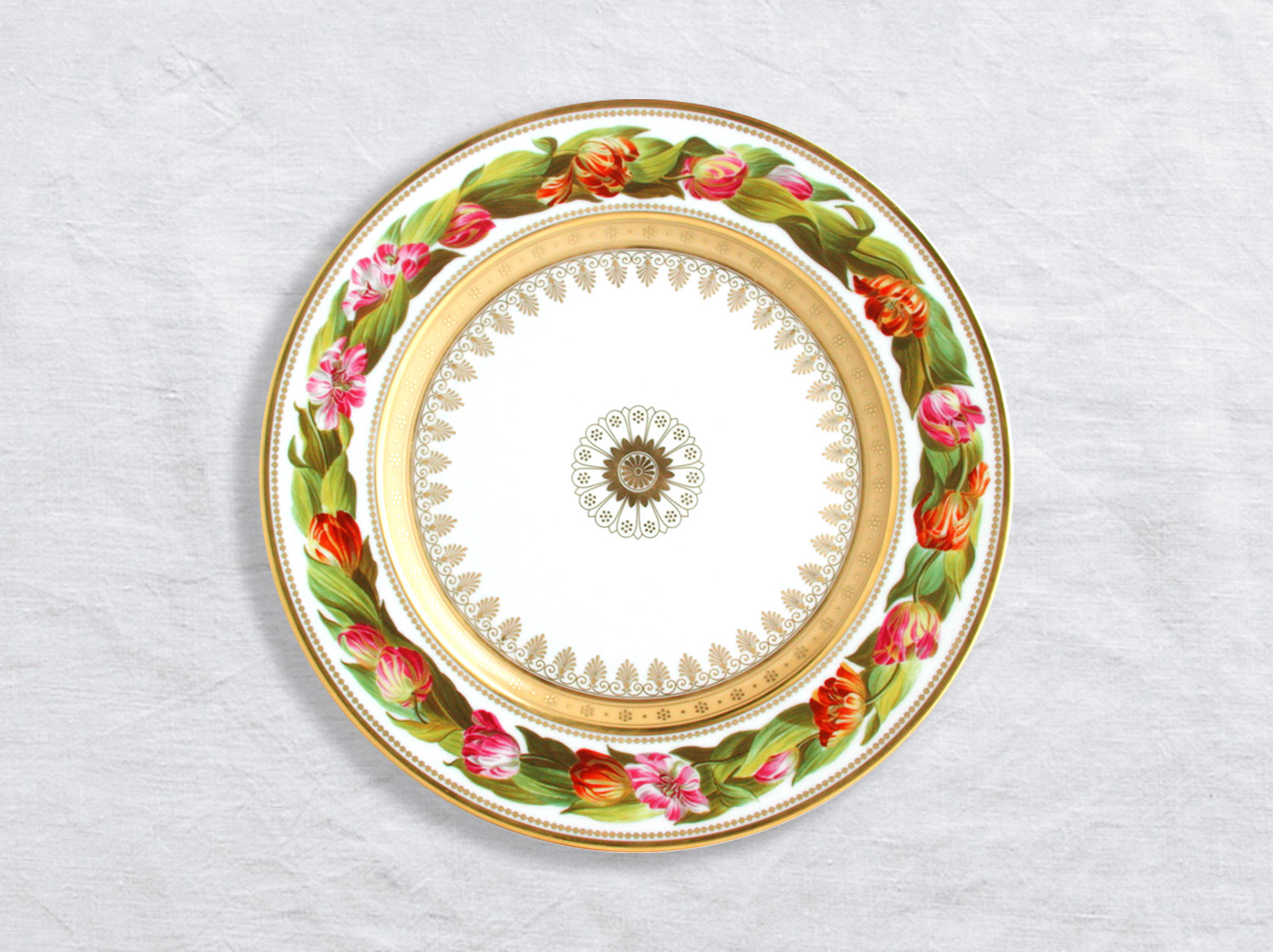 China Dinner plate Tulip 10.5" of the collection Botanique | Bernardaud