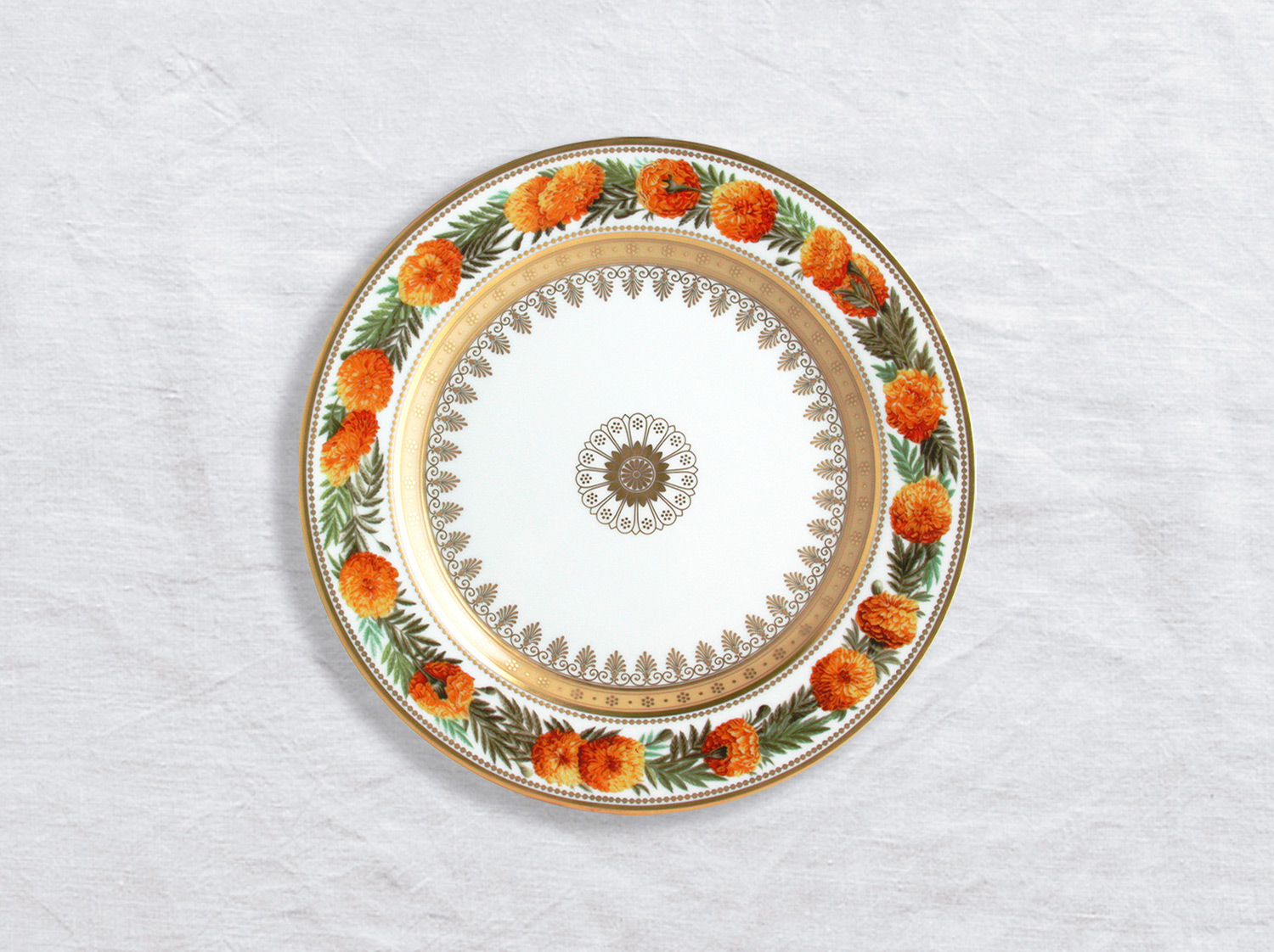 China Salad plate marigold 21 cm of the collection Botanique | Bernardaud