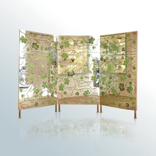 China Three panel folding sreen of the collection Treille | Bernardaud
