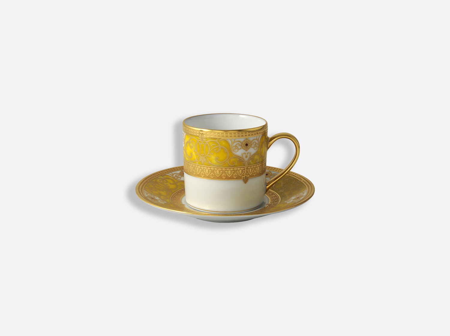 Tasse et soucoupe à café 8 cl en porcelaine de la collection splendid Bernardaud