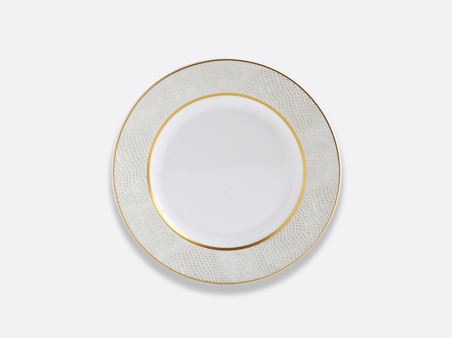 Assiette à pain 16 cm en porcelaine de la collection Sauvage Or Blanc Bernardaud