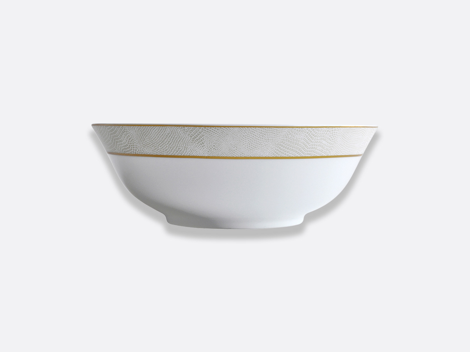China Salad bowl 57 oz 10" of the collection Sauvage Or Blanc | Bernardaud