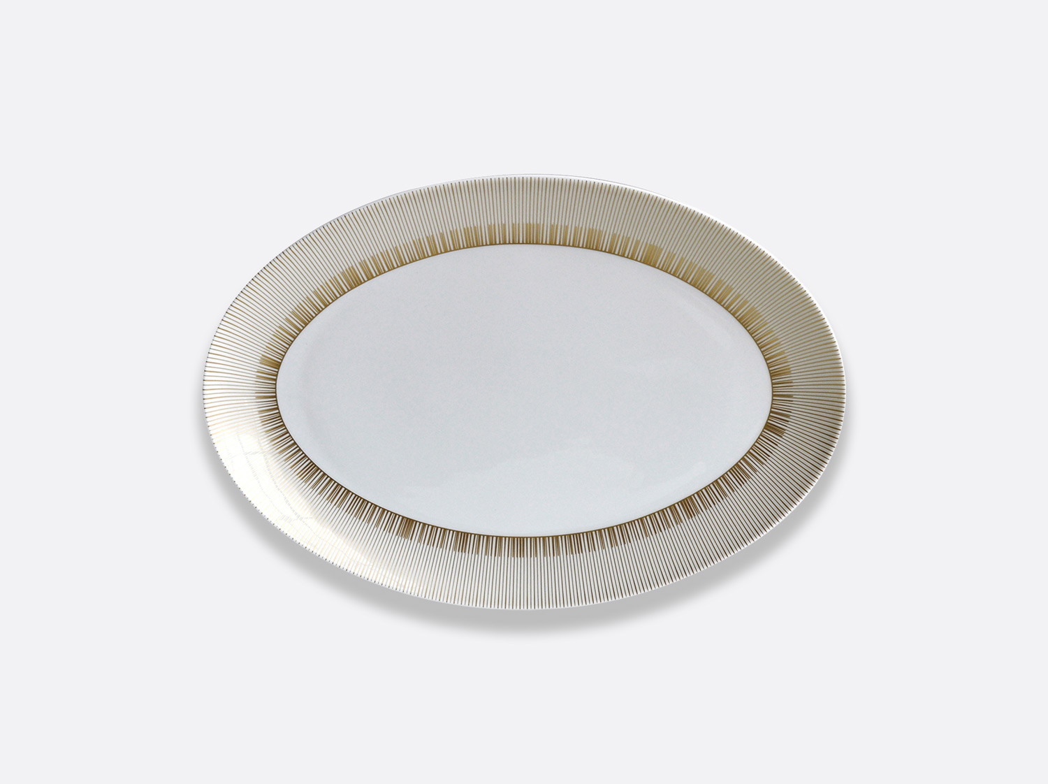 Plat ovale 38 cm en porcelaine de la collection Sol Bernardaud