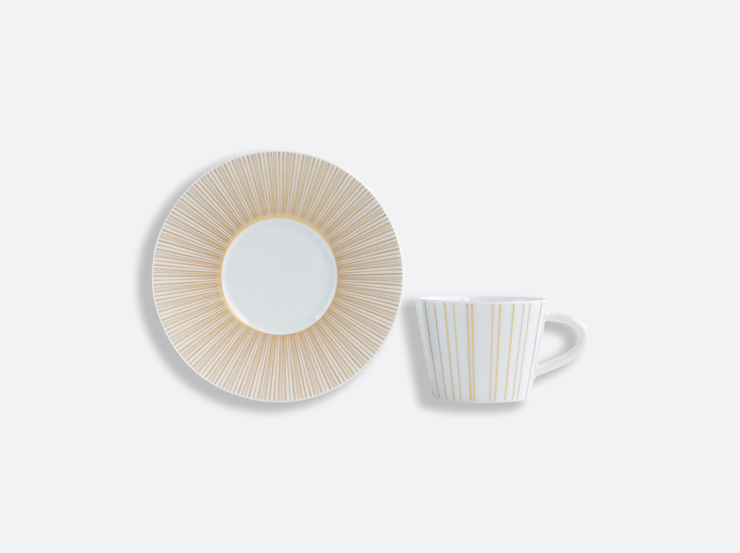 Tasse et soucoupe à café 6 cl en porcelaine de la collection Sol Bernardaud