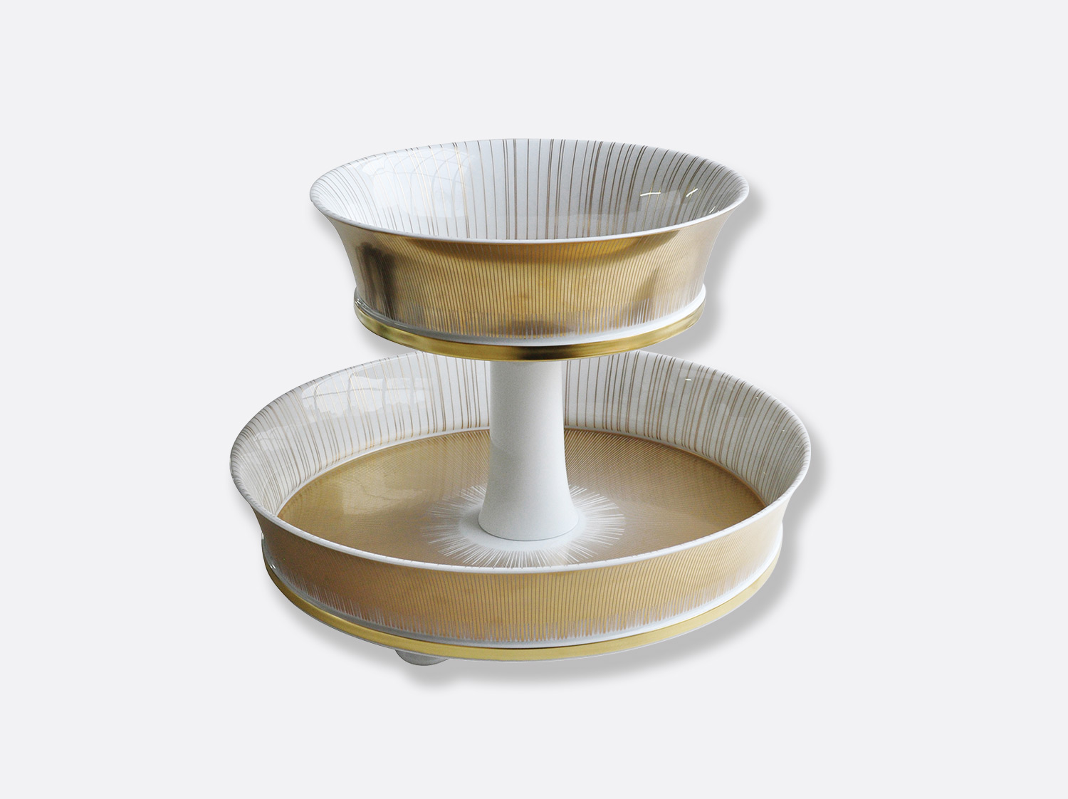 China 2 tier tray of the collection Sol | Bernardaud