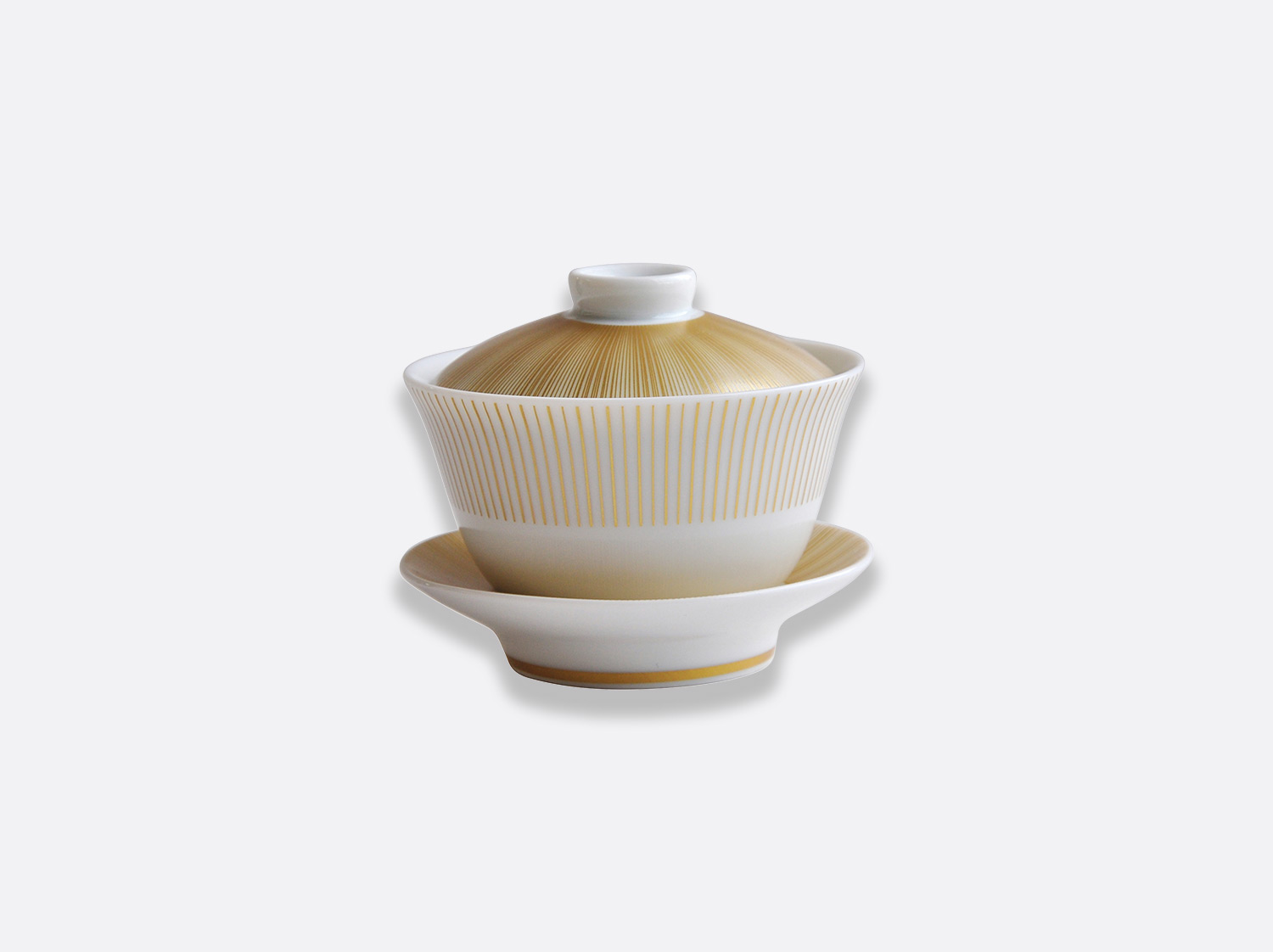 Petite tasse thé couverte 10 cl en porcelaine de la collection Sol Bernardaud