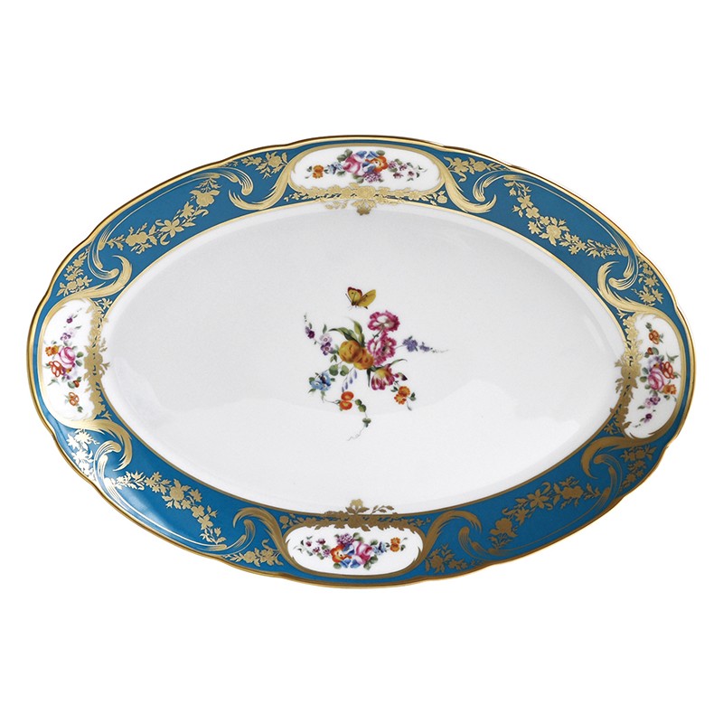 China Oval platter 13" of the collection Siecle | Bernardaud