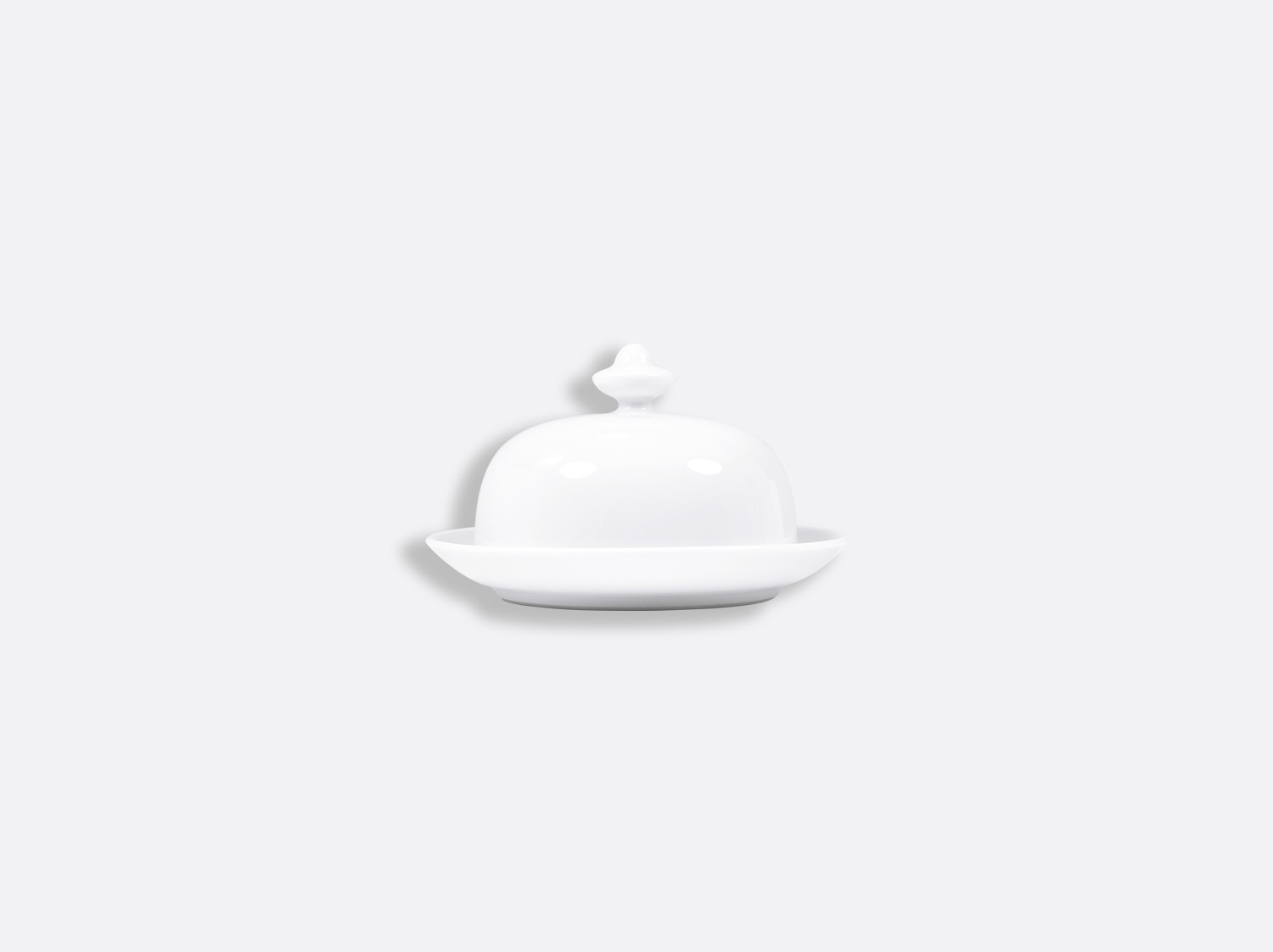 China Covered butter dish 2.4" of the collection Blanc | Bernardaud