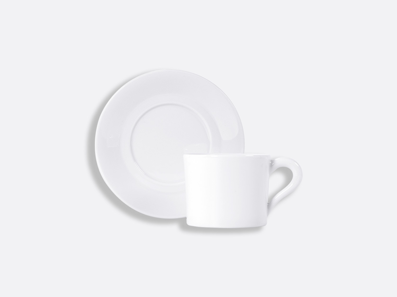 China Galerie Tea cup and saucer of the collection Blanc | Bernardaud