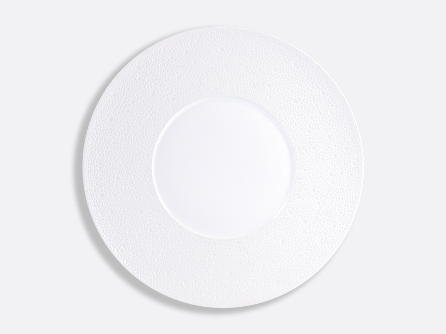 China Shogun plate 31.5 cm of the collection Ecume blanc aile mat | Bernardaud