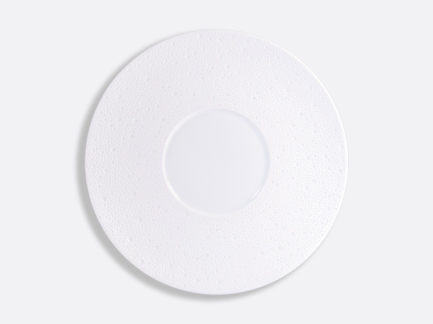 Assiette plate Shogun 29,5 cm en porcelaine de la collection ECUME BLANC Bernardaud